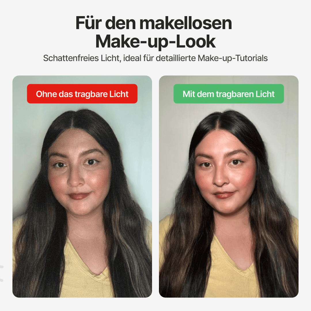 Tragbares Selfie-Licht mit 7 Helligkeitsmodi