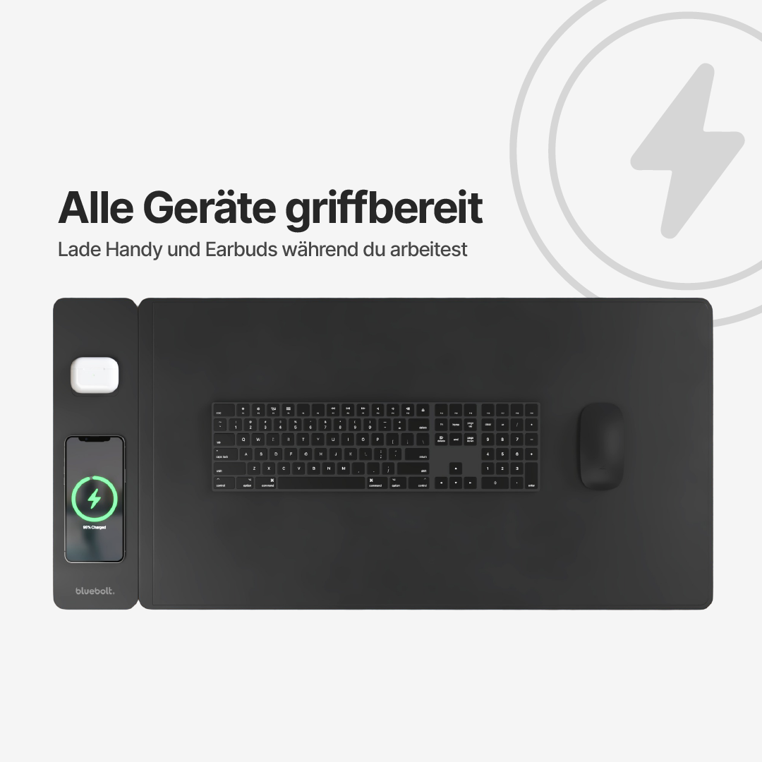 PowerMat Pro DUO Schreibtischunterlage mit kabelloser Ladefunktion