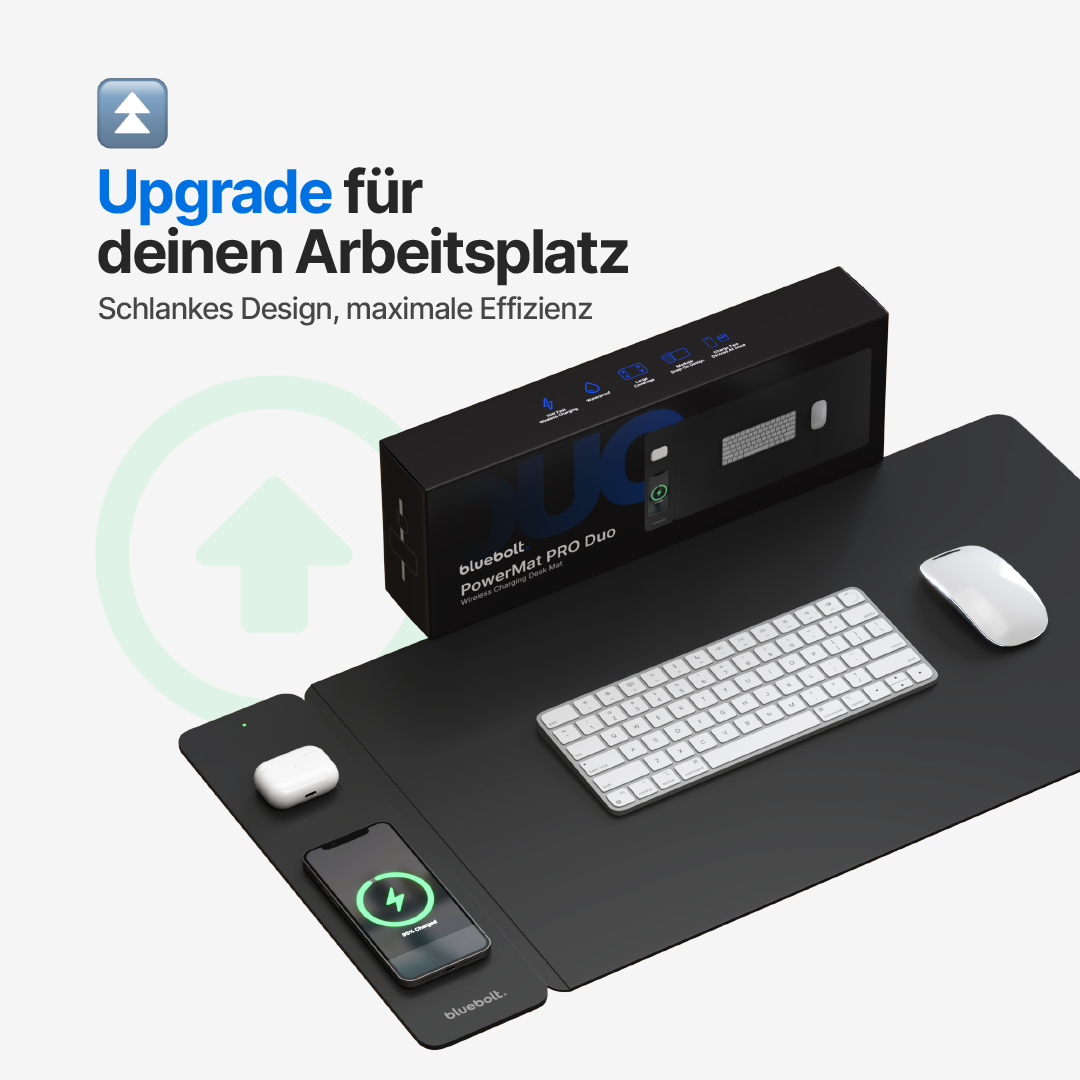 PowerMat Pro DUO Schreibtischunterlage mit kabelloser Ladefunktion