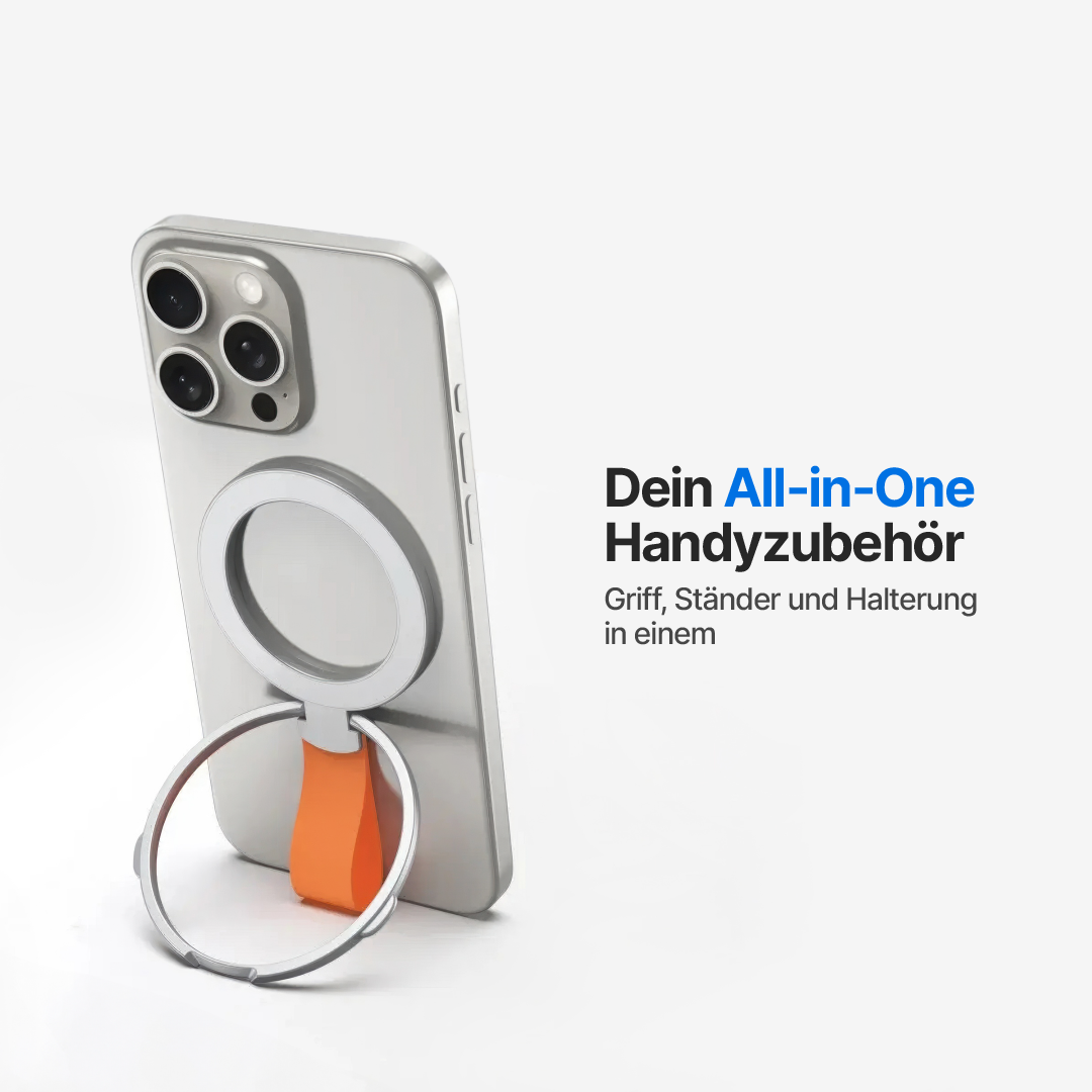 Drehbarer magnetischer Handyhalter mit klappbarem Ring