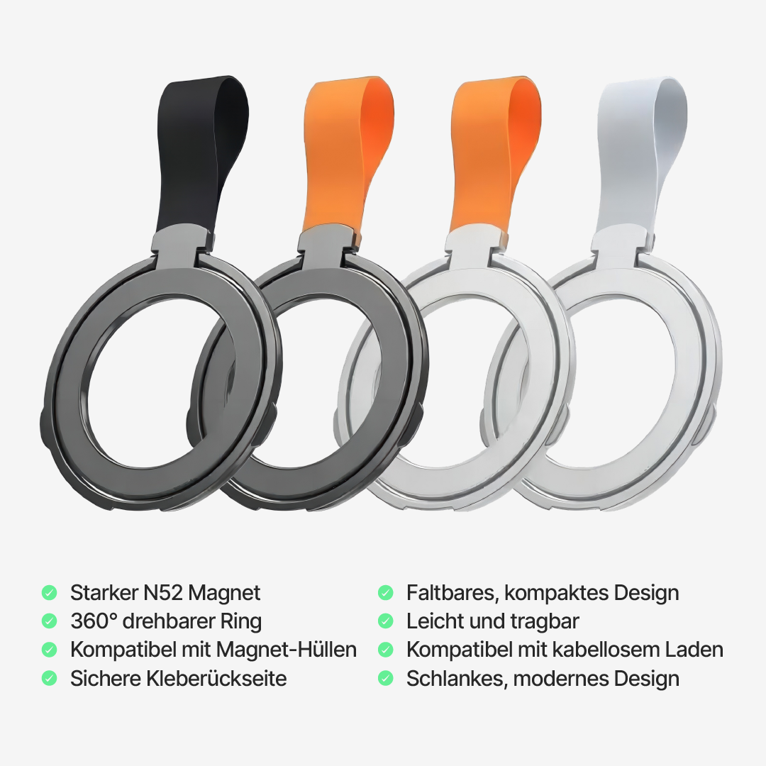 Drehbarer magnetischer Handyhalter mit klappbarem Ring