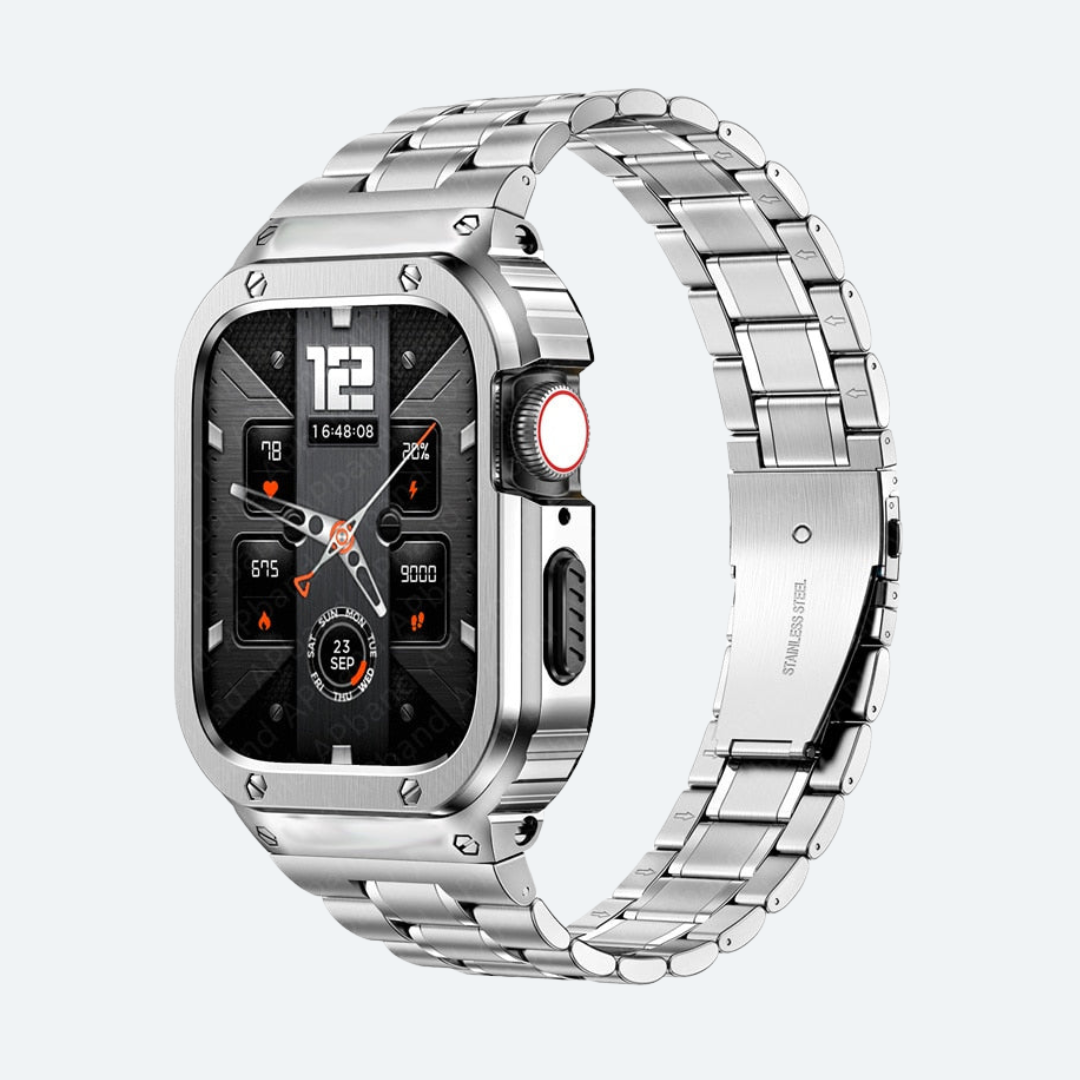 Edelstahl Apple Watch Armband mit Ultra Dunnem Gehausedesign