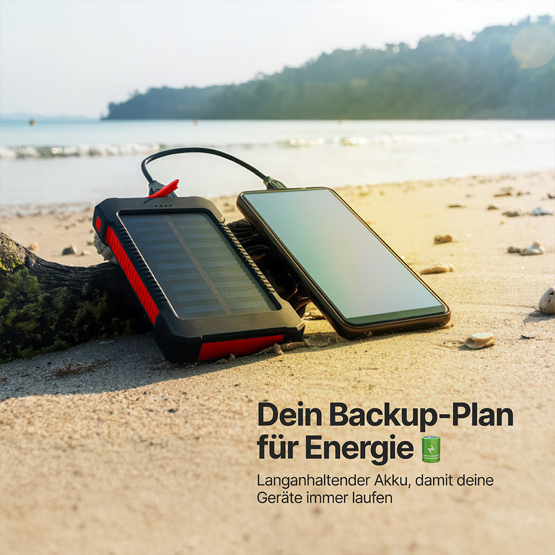 SolaBank Kabellose Lade-Powerbank 10000mAh