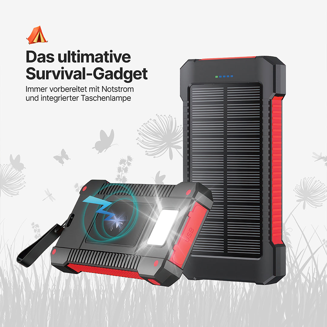 SolaBank Kabellose Lade-Powerbank 10000mAh