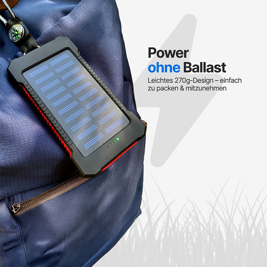 SolaBank Kabellose Lade-Powerbank 10000mAh