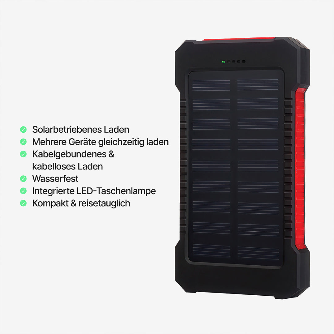 SolaBank Kabellose Lade-Powerbank 10000mAh