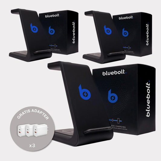 BlueBolt 3 in 1 Kabellose Ladestation Dreierbundle