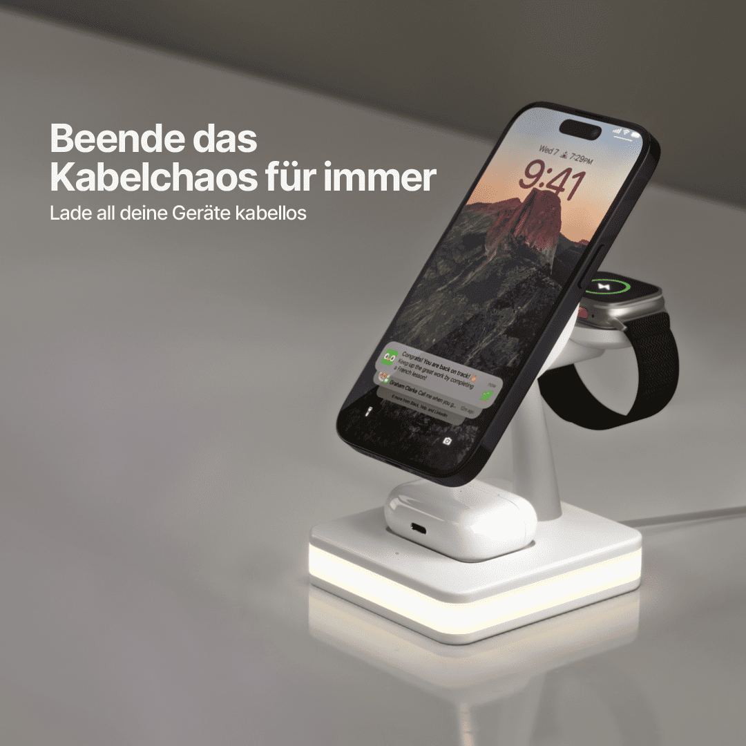 Ultra 4 in 1 MagSafe Kabellose Ladestation