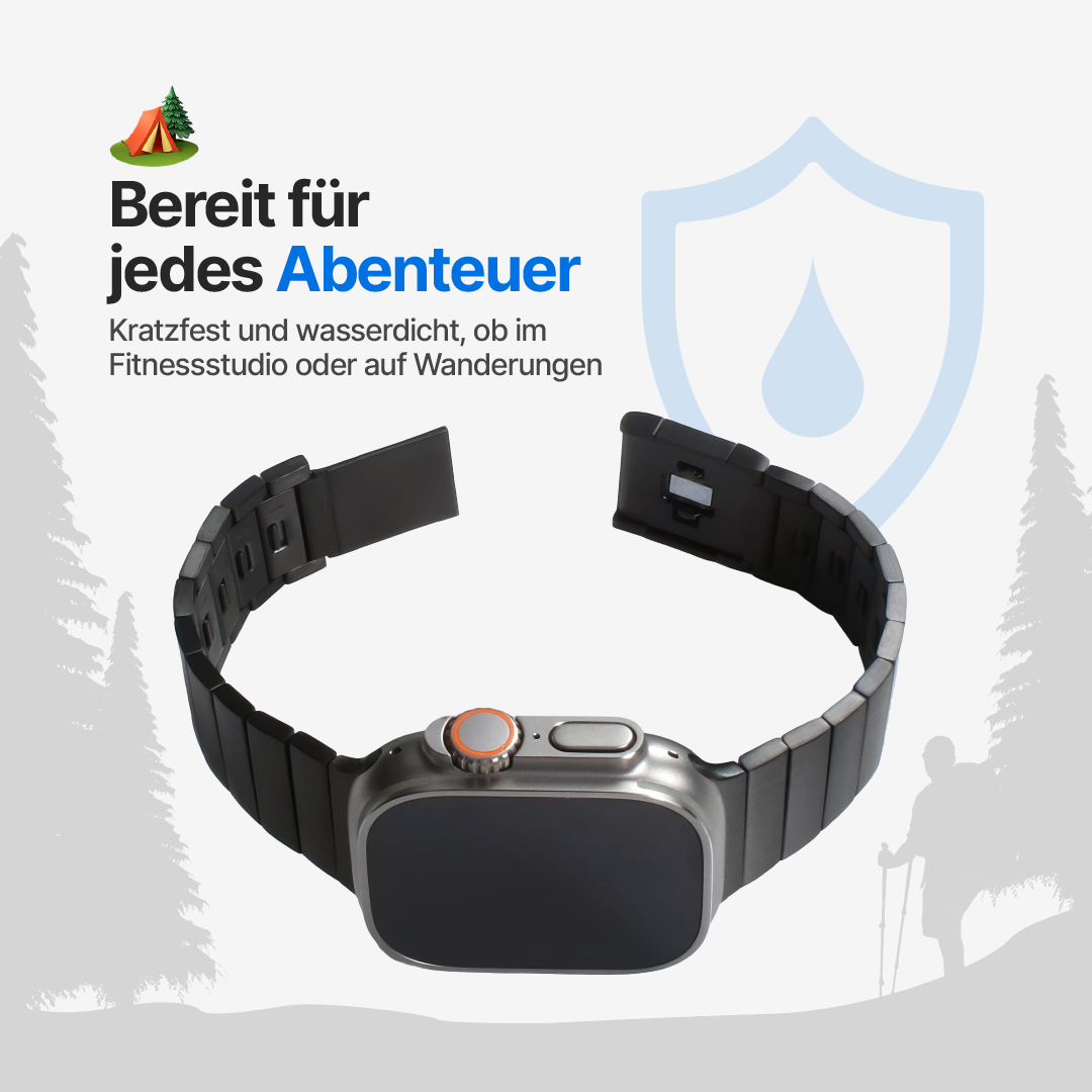 UltraSlim Titanium Pro Armband für die Apple Watch
