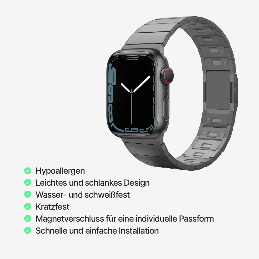 UltraSlim Titanium Pro Armband für die Apple Watch
