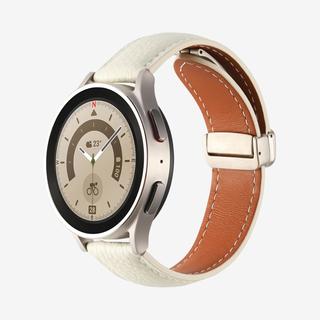 Klassisches Magnetisches Lederarmband für Samsung Watch