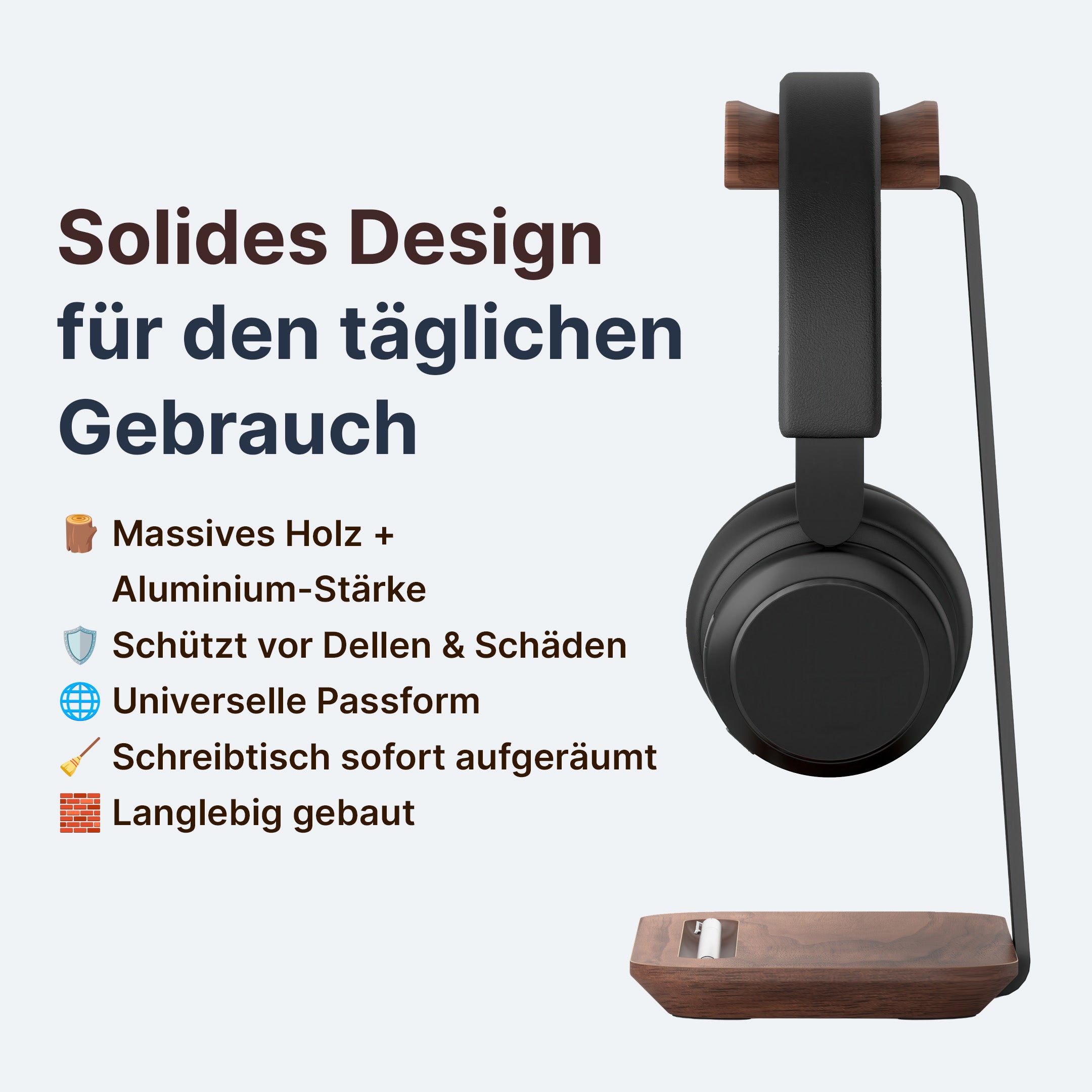 Holz-Kopfhörerhalter