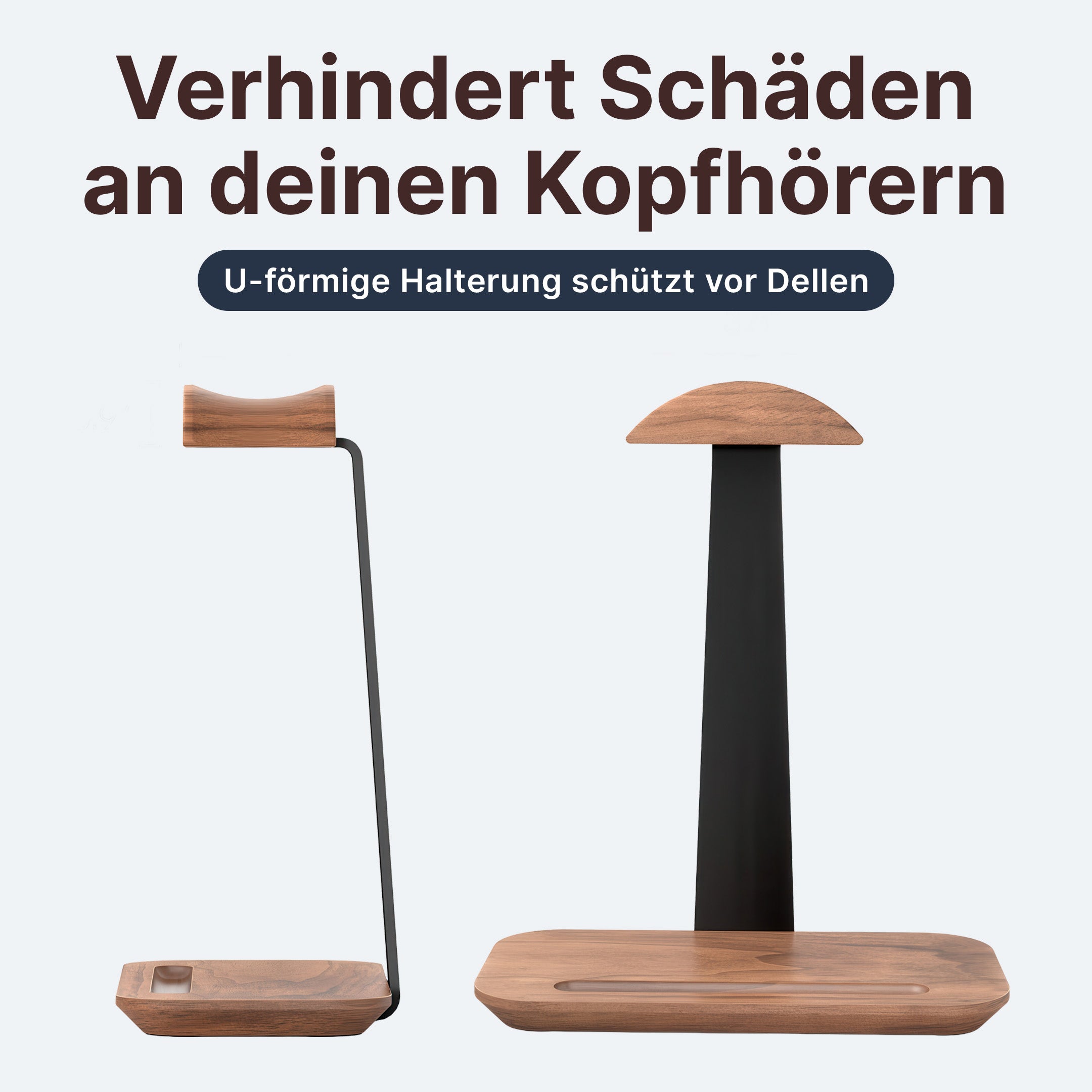 Holz-Kopfhörerhalter
