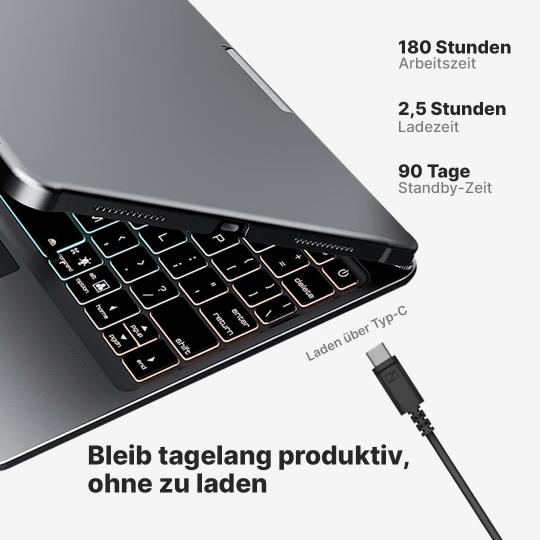 Rotate Pro Kabelloses Tastaturgehäuse für iPad