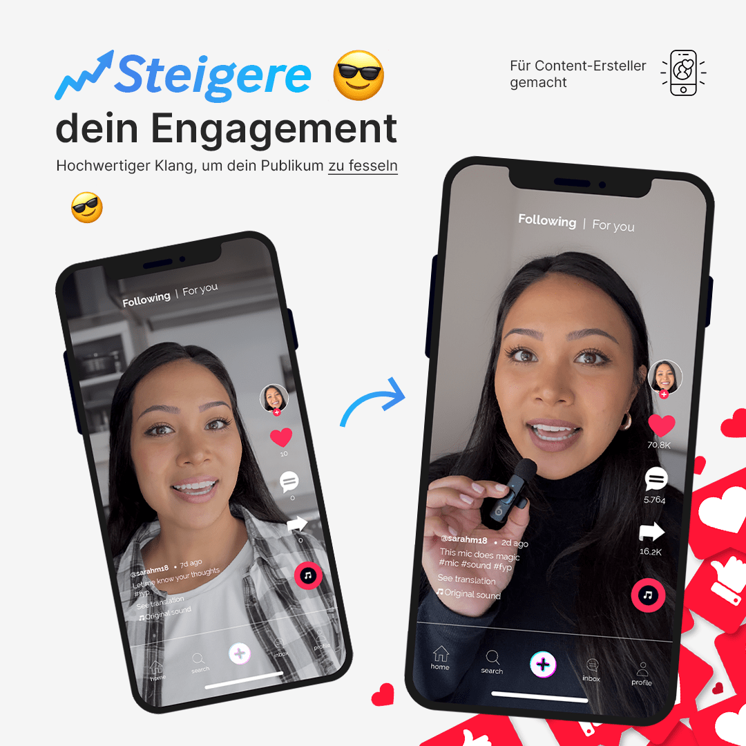 PocketPro Mini Wireless-Mikrofon für Kreative