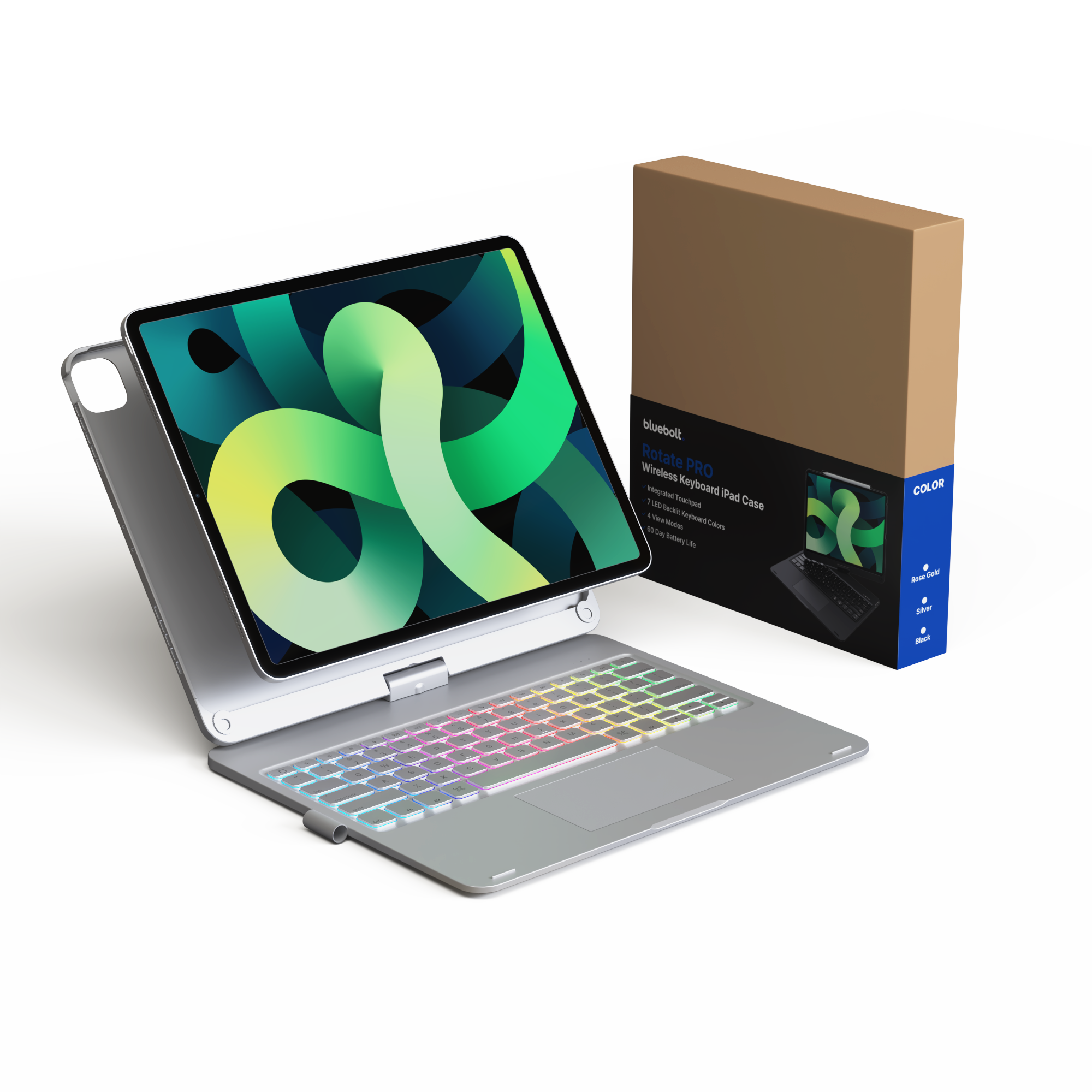 Rotate Pro Kabelloses Tastaturgehäuse für iPad