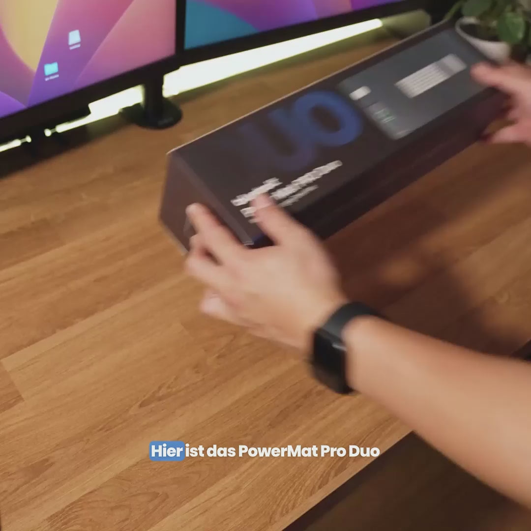 PowerMat Pro DUO Schreibtischunterlage mit kabelloser Ladefunktion
