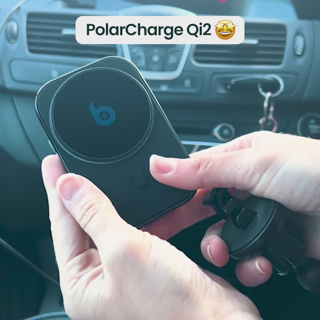 PolarCharge Qi2 Kabelloses MagSafe Telefonladegerät