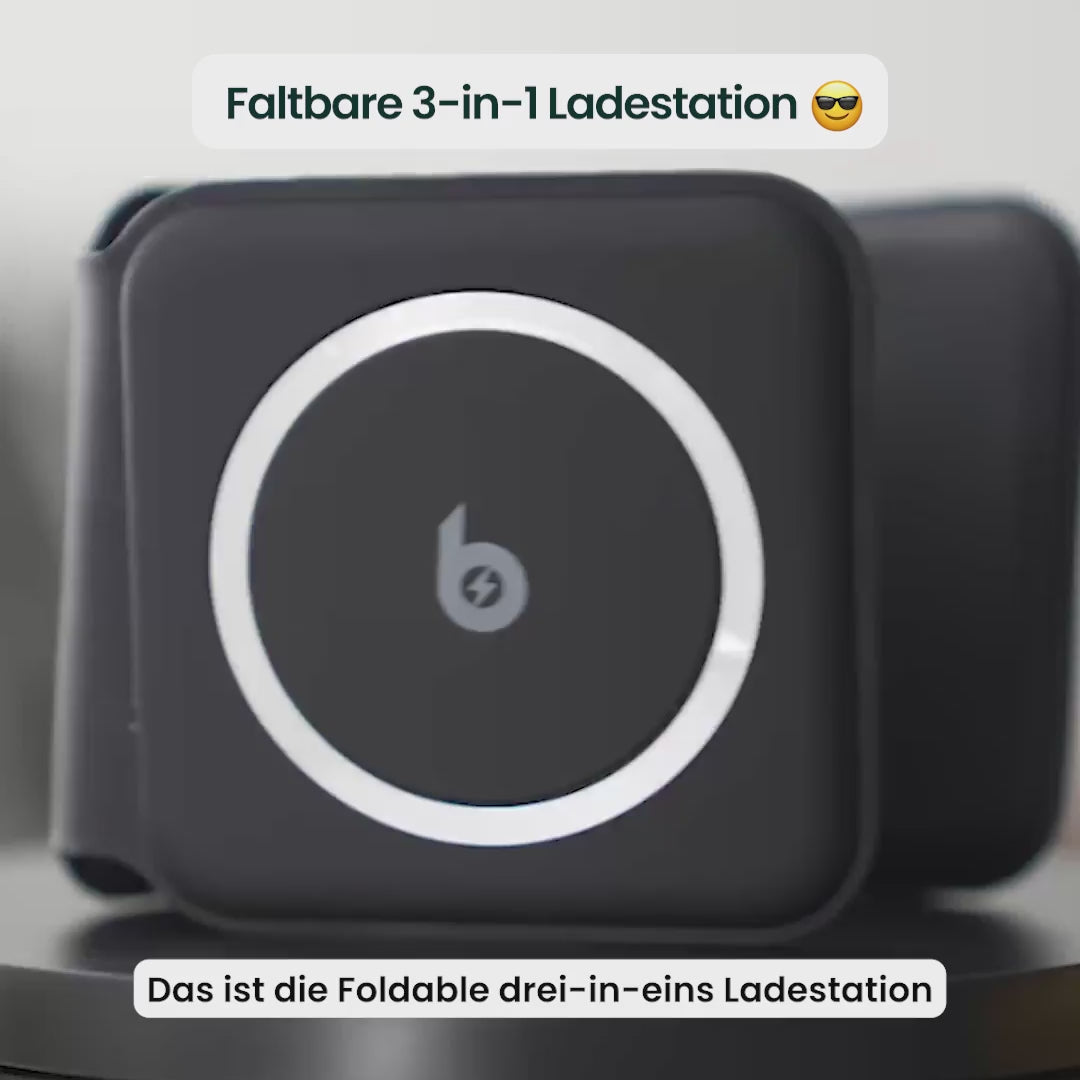 Faltbare 3 in 1 Kabellose Ladestation