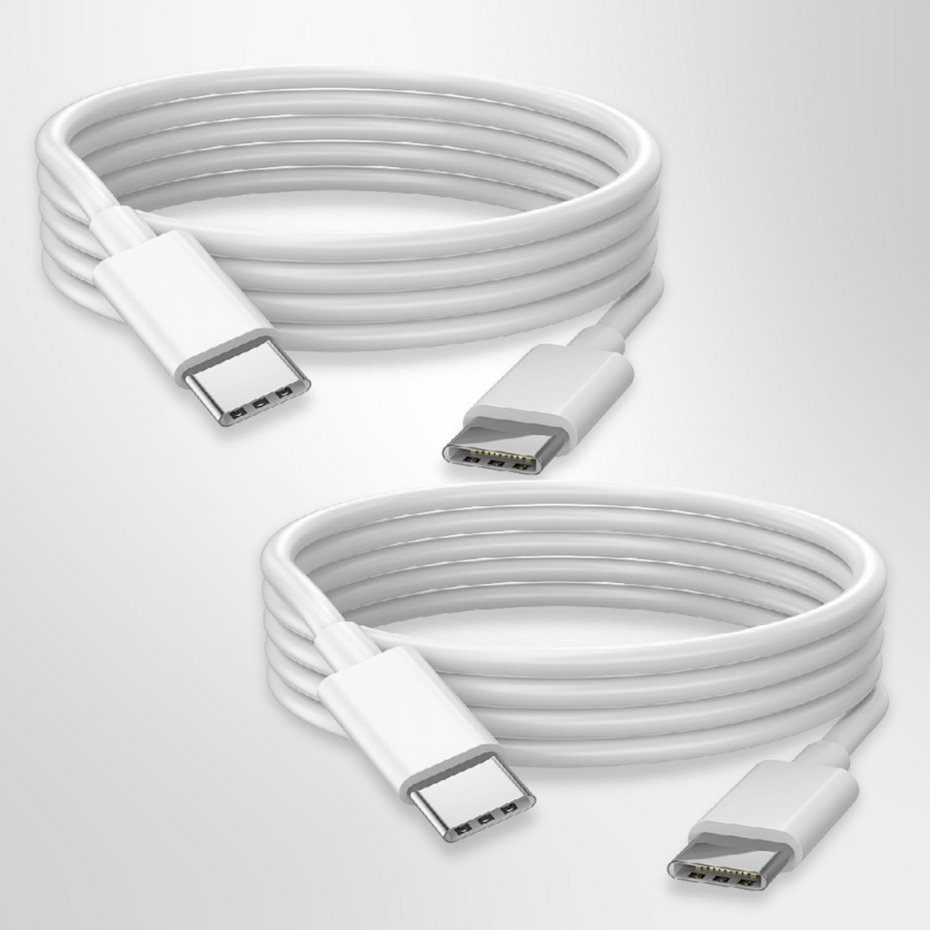 Schnellladendes USB Typ-C zu Typ-C Stromkabel (2 Meter) Doppelbundle