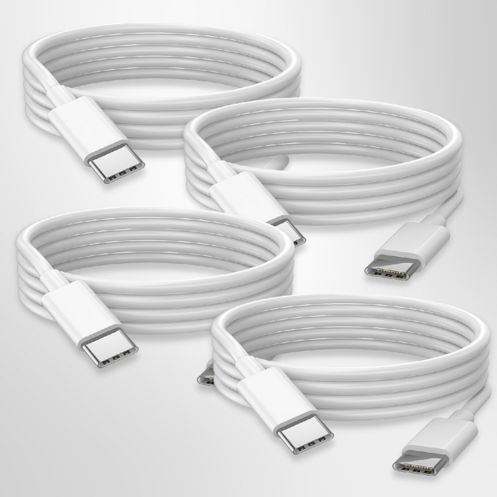 Schnellladendes USB Typ-C zu Typ-C Stromkabel (2 Meter) Familienbundle